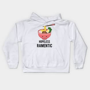 Hopeless Ramentic Ramen Pun Japanese Food Kawaii Noodles Cute Kids Hoodie